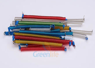 La sécurité lovée par noyau d'acier inoxydable attache les cordes colorées avec des terminaux de vis