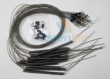 Laisse élastique 1M de bobine de fil déroulé longueur avec 50CM crochet droit de queue et de pivot