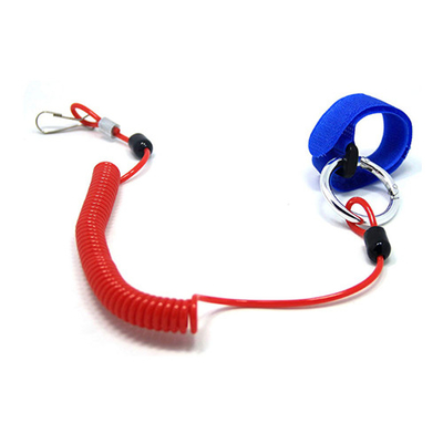 outil Lanyard Polyurethane Tubing Retention Leash de 1.5M Stretched Fishing Coil