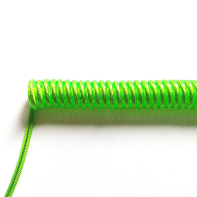 Extrémité en plastique bouclée verte claire de Lanyard With Swivel Hook Each de bobine