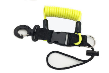 Lanière jaune de bobine de libération rapide de corde pour la sécurité d'extenseur de Stopdrop de plongée à l'air