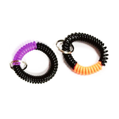 Panton colore l'anneau fendu principal de TPU EVA Plastic Coil Bracelets With