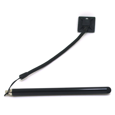 Longe en spirale noire en plastique 13CM de bobine de Pen Accessory Stylus Tether Cord de résistance de Tablette